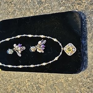 Michael Galan Necklace and Earrings